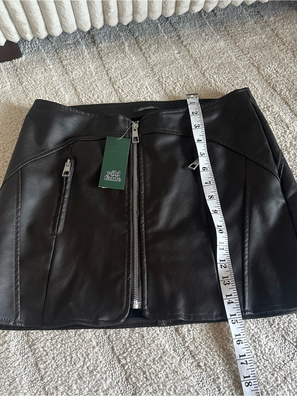 Wild Fable Black Faux Leather Mini Skirt - Picture 2 of 5